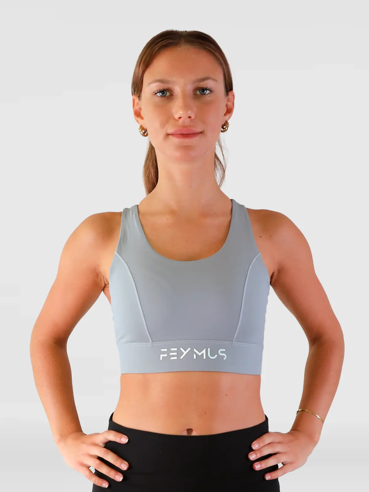 Feymus HaloFlux Sports Bra Steel
